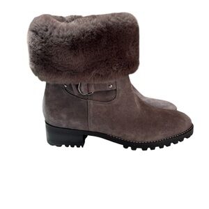 Talbots women’s suede sample Tish boots size 10M gray